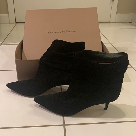 Gianvito Rossi Slouchy Ankle Boots - 38.5 - Picture 14 of 16
